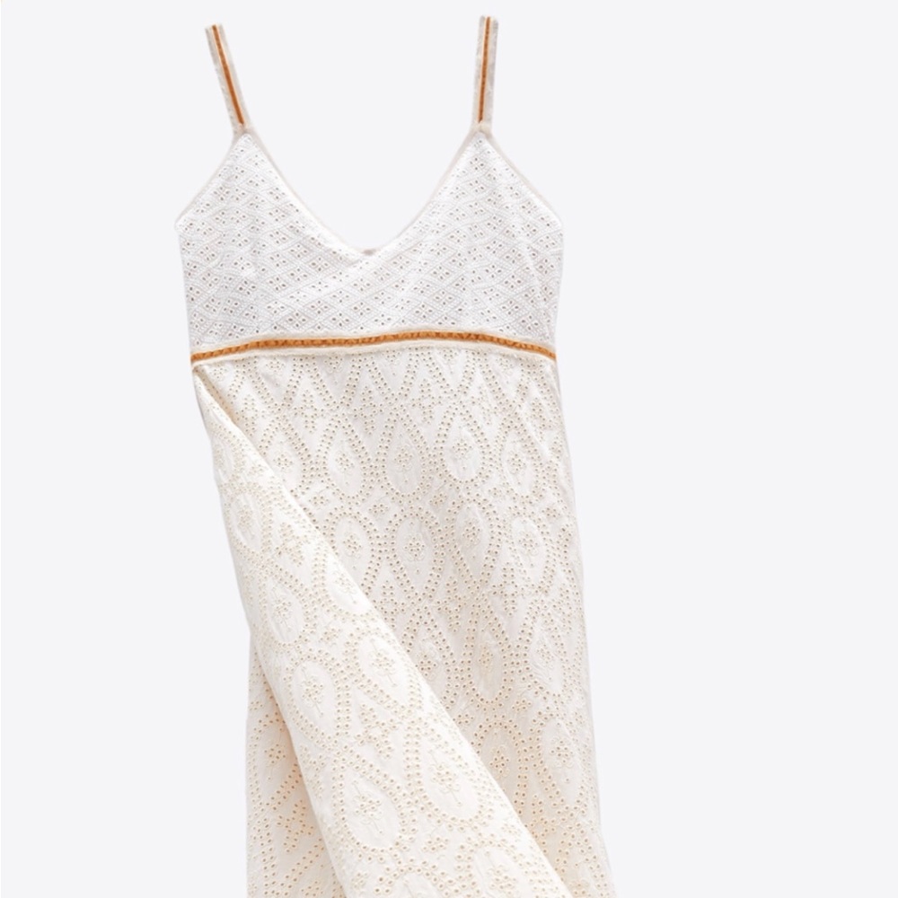 Zara Limited Edition Strappy Dress in Ecru
